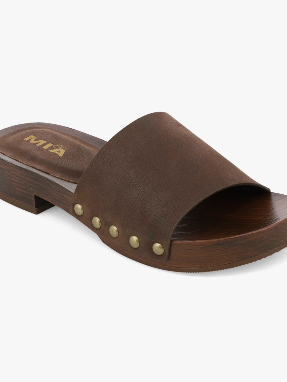 MIA Xonia Studded Clog Slide Sandals size 8